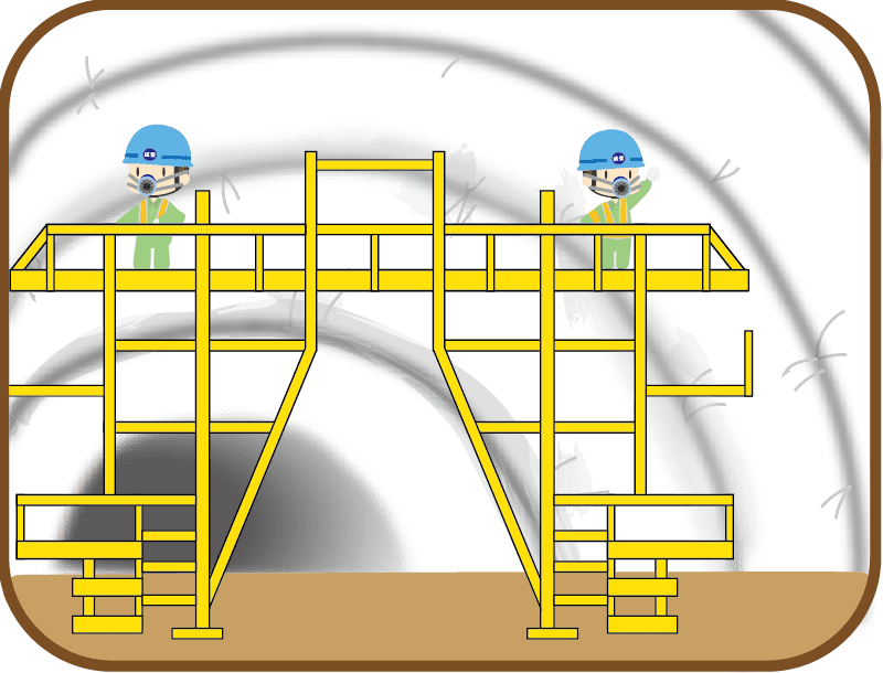 防水シート張り